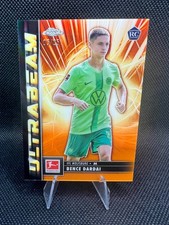 2025 Topps Chrome Bundesliga Bence Dardai Ultrabeam arancione #/25 Rookie Wolfsburg