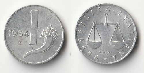 Moneta lira italia - moneta, 1