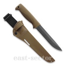 Coltello Peltonen Puukko M95 Ranger Bushcraft Cerakote TPE aletta fodero coyote FJP120