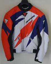 GIUBBOTTO MOTO IN PELLE DAINESE, VINTAGE IN PERFETTE CONDIZIONI TAGLIA 48 [TI44]