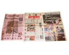 Marco PANTANI esequie Gazzetta , il ritiro carlino  + poster