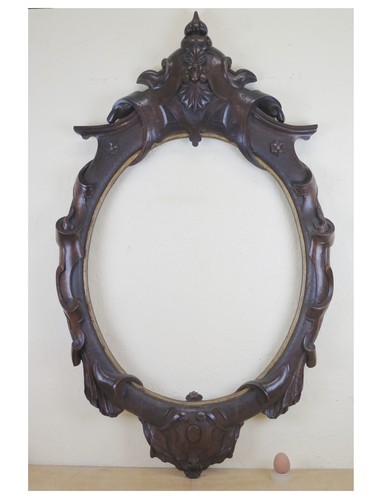 Cornice antica ovale legno - ovale,