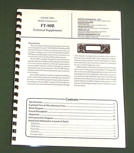Yaesu 90r manuale - yaesu, di