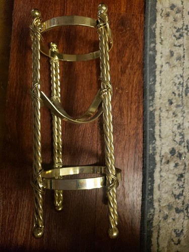 Portacandele vintage ottone