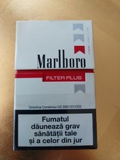 Raro Pacchetto vuoto Marlboro Rosso in cartone da 20 filter Plus da collezione