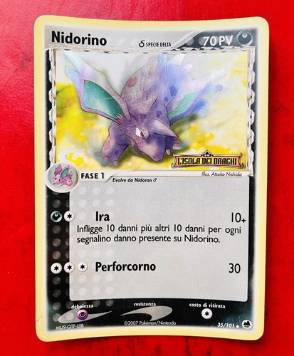Lotto carte pokemon nidorino - carte,