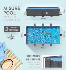 Piscina fuori terra Dardaruga Galapagos 450×220×84 cm