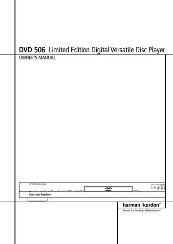 Harman kardon dvd 506 - kardon, lettore
