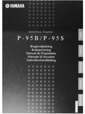 Manuale di istruzione in Varie lingue Yamaha Digital Piano P-95B/ P-95S