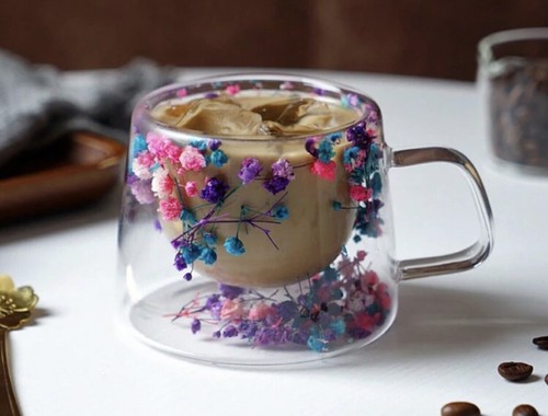 Tazza con fiori - fiori, a