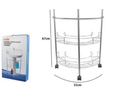 Scaffale Mobiletto Carrello Sottolavabo Sotto Lavandino Bagno 2 Ripiani dfh