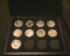 Scottsdale Mint Congo Silverback Gorilla 9x1 oz .999 argento in custodia di qualità