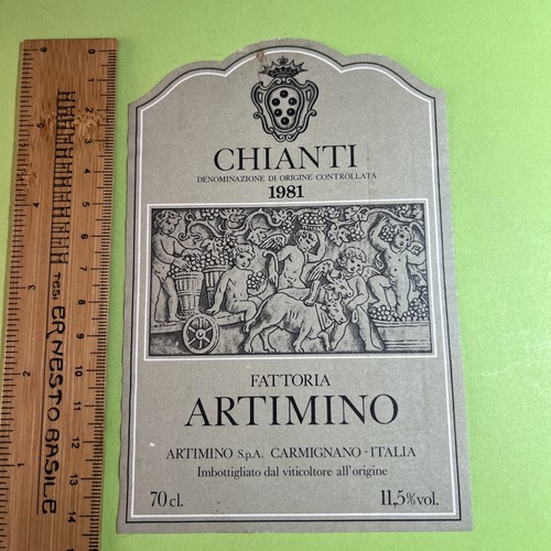 Chianti 1981 fattoria - fattoria, artimino