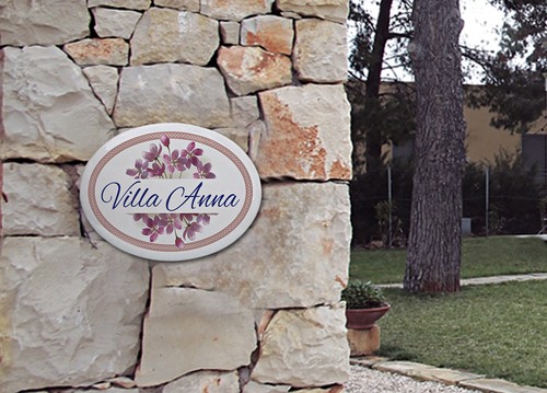 Targa ceramica casa benvenuto