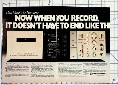 Pioneer stereo cassette - stereo,