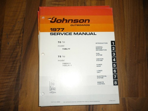 Johnson 1977 motore - johnson, 1977!