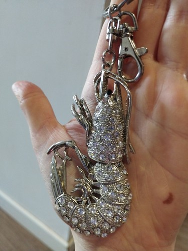 Porte cle strass écrevisse - cle,