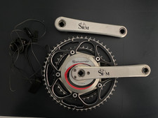 GUARNITURA SRM POWERMETER PEDIVELLE DA 175 C/CORONE 53/39  USATA - NO DISPLAY -