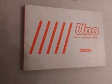 FIAT UNO   USO  E  MANUTENZIONE     STAMPA  1984  CON DUE BROCHURE