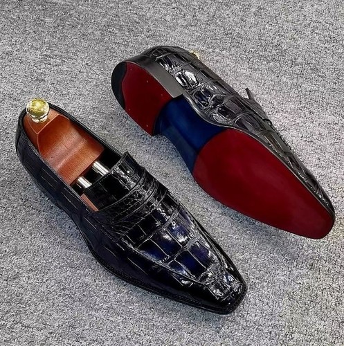 Mocassini scarpe alligatore