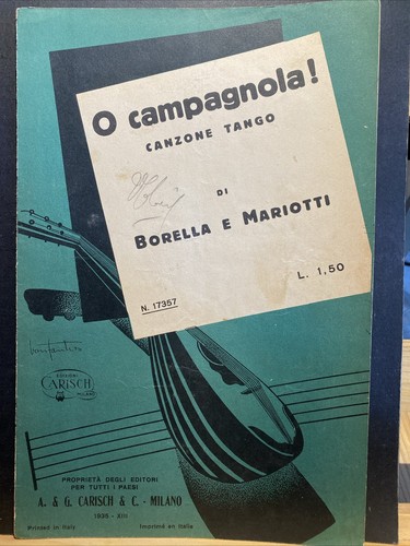 Spartito 1935 o campagnola - [spartito],