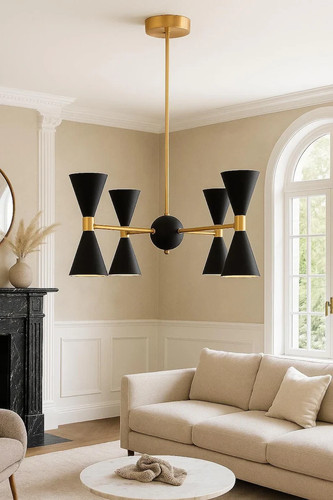 Lampadario moderno diablo cono - lampadario,