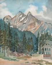 PAESAGGIO DI MONTAGNA antico