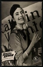 Musicista Caterina Valente a Bonjour Kathrin, cartolina 