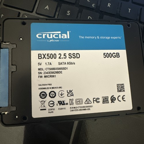 Crucial bx500 500gb ssd - 2,5",