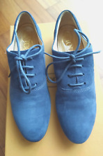 Scarpe francesine in pelle Nabuk azzurre donna N° 34 marca Tod's come nuove