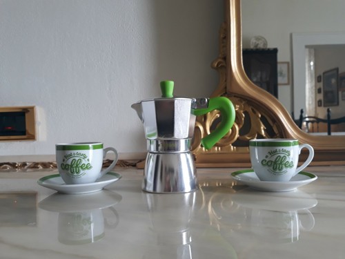 Set caffettiera tazze 2 - caffettiera, e