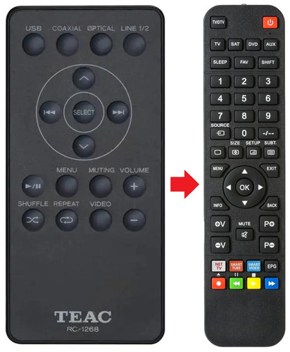 Telecomando adatto per teac - telecomando,