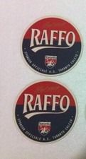nr 2 sottobicchieri birra beer raffo vintage mai usati pubblicita taranto calcio
