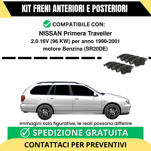Pastiglie freno ant post - pastiglie, +