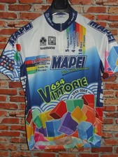 MAPEI 654 VITTORIE SANTINI MAGLIA BICI CICLISMO SHIRT MAILLOT CYCLISM tg. XL