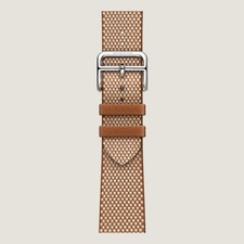 Cinturino Apple Watch Hermès 41mm/42mm Tuareg Oro/Ecru