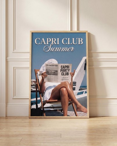 Capri club poster - poster, italian