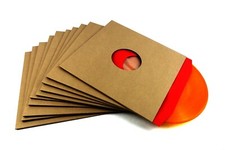 McDAISON 10pz COPERTINA CON FORI in CARTONCINO esterna AVANA x dischi LP 33 giri