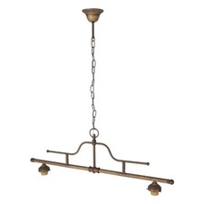 Lampadario in ottone in stile