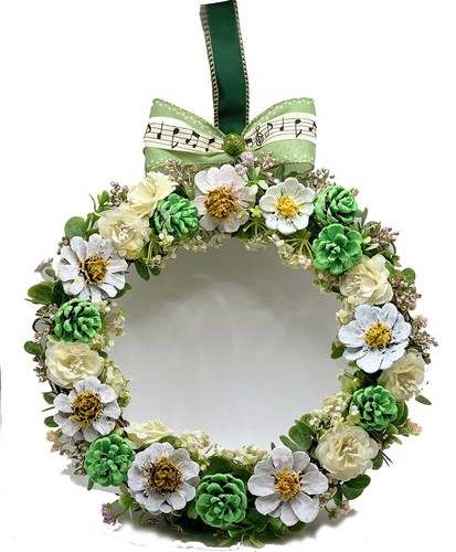 Ghirlanda fiori parete - da,