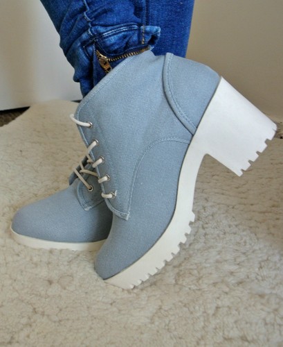 Zara denim donna stivaletti - denim,