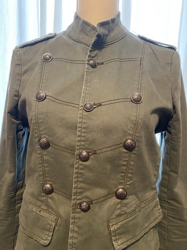 Double breasted army green - double,