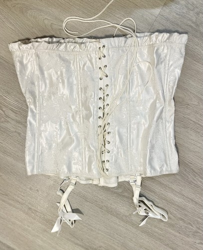 Corsetto pizzo bianco avorio