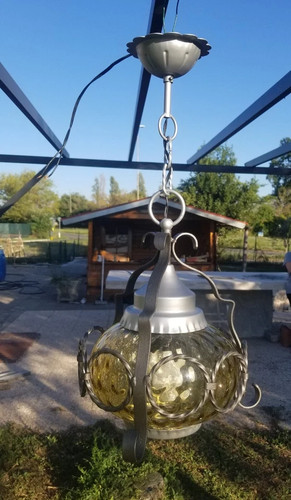 Lanterna lampadario tondo con - lampadario,