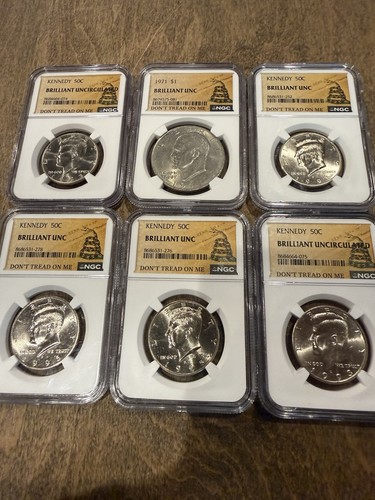 Lotto monete ngc mezzo - lotto,