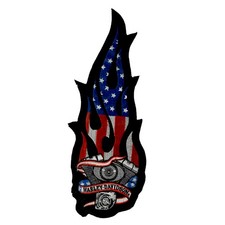 Harley Davidson Patch Flames