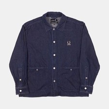 Giacca di jeans Fred Perry / taglia 42 / lunghezza media / uomo / blu / cotone