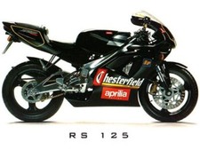 APRILIA ADESIVI ORIGINALI GENUINE DECAL RS 125 95 CHESTERFIELD 8137737 RS125