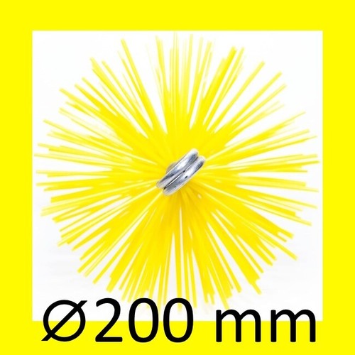 Spazzola pulizia camino 200mm - spazzola,