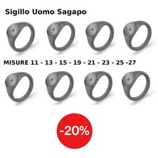 Sagapo Anello Sigillo Uomo in
